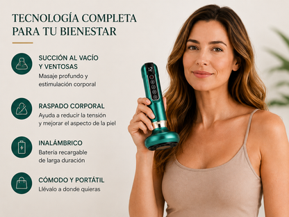 Masajeador Anticelulítico Pro con 12 Niveles de Succión