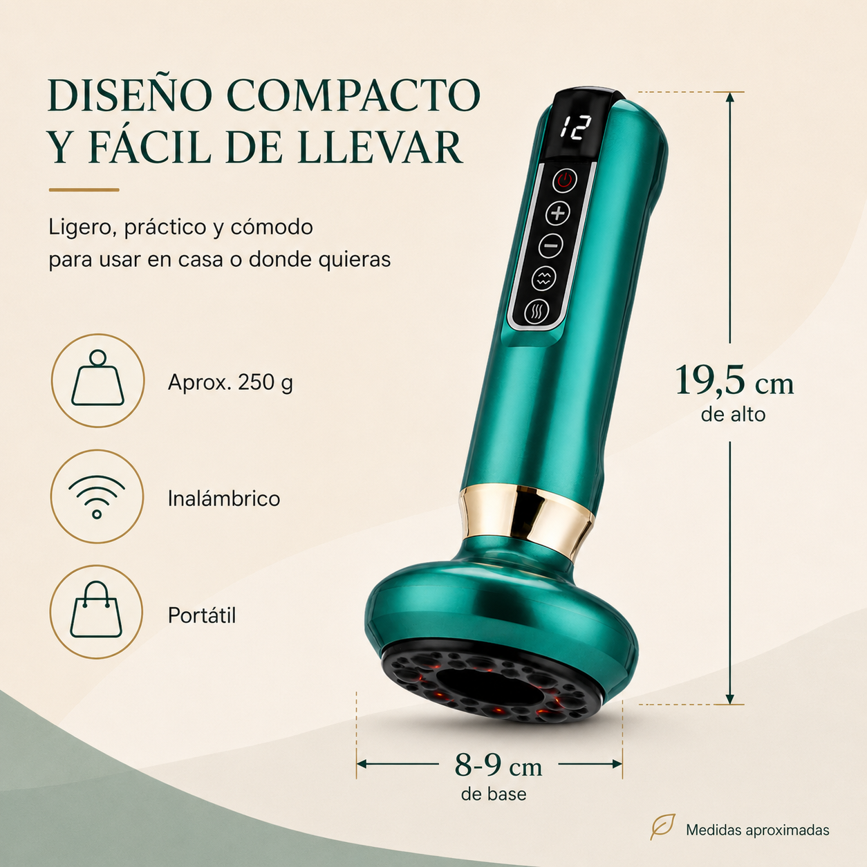 Masajeador Anticelulítico Pro con 12 Niveles de Succión
