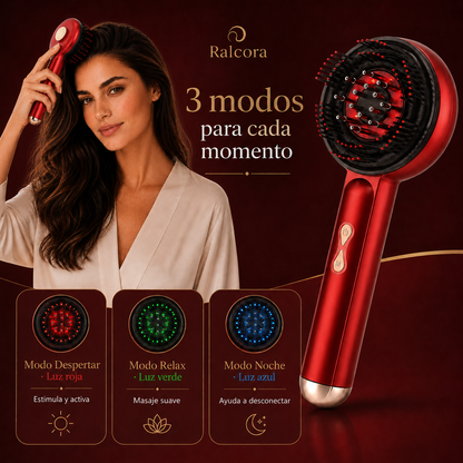 Masajeador Capilar LED con Aplicador de Sérum